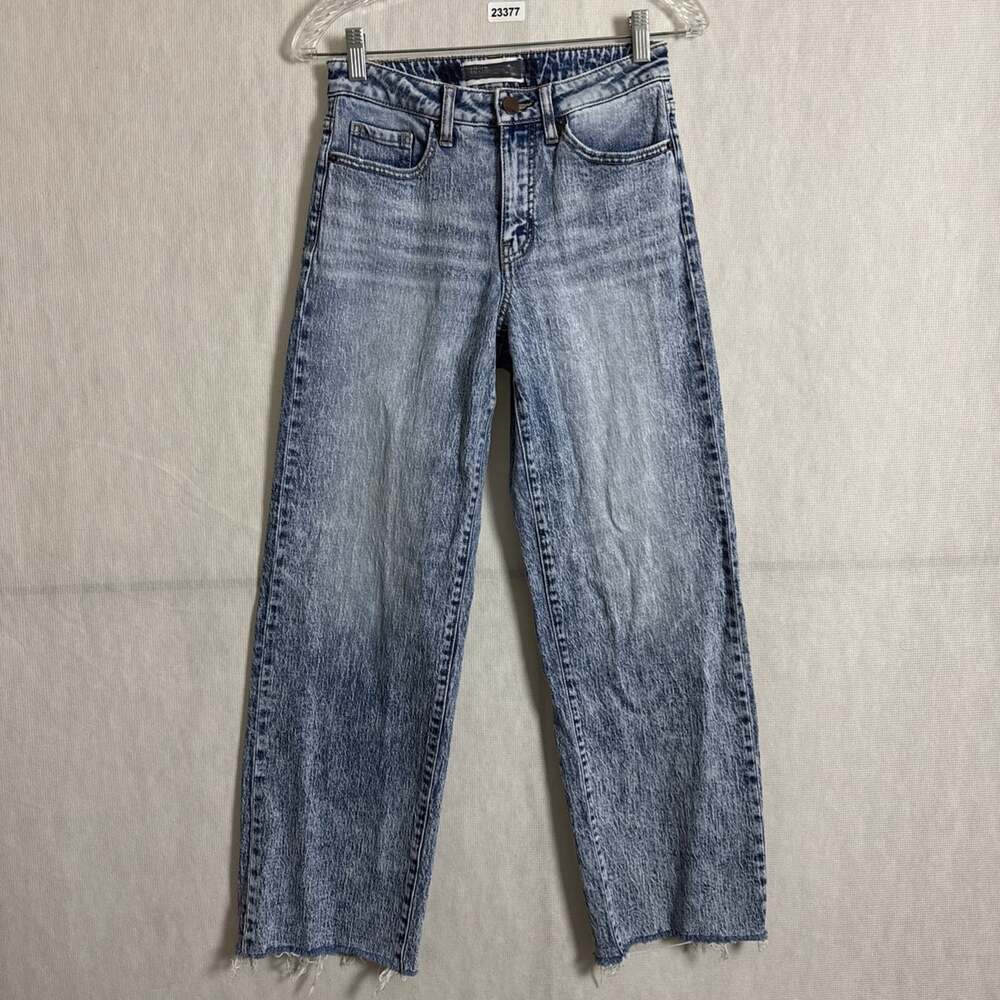 Buckle BKE Women's Size 26x29 Billie Slim Fit High Rise Cropped Wide Leg Jeans
